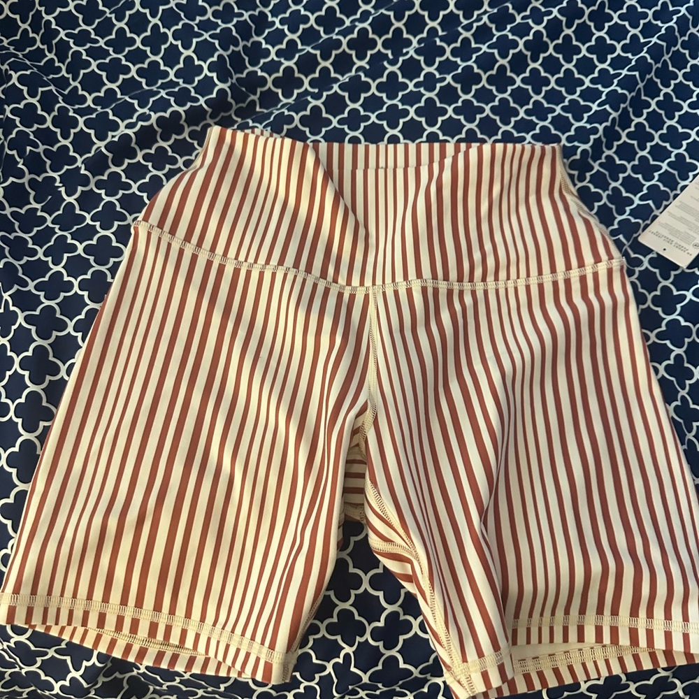 Spiritual Gangster Red and White Bike Shorts